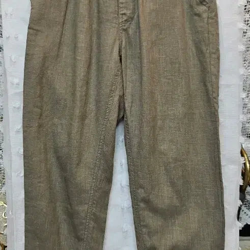 [BUNJANG] Halfpiece Beige Banding Jogger Cotton Pants / 하프크라이즈(Halb베이지 밴딩 조거 면바지