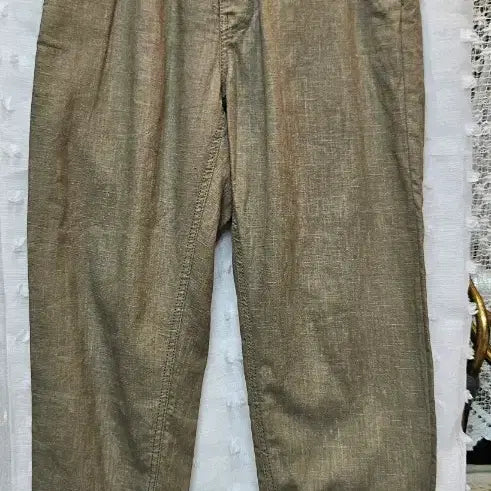 [BUNJANG] Halfpiece Beige Banding Jogger Cotton Pants / 하프크라이즈(Halb베이지 밴딩 조거 면바지
