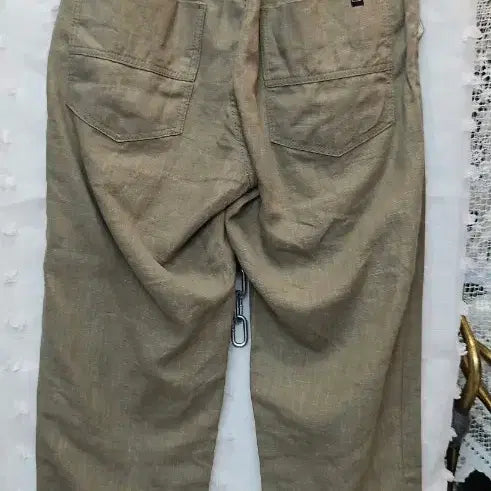 [BUNJANG] Halfpiece Beige Banding Jogger Cotton Pants / 하프크라이즈(Halb베이지 밴딩 조거 면바지