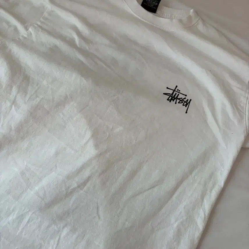 [BUNJANG] Stussy Basic Short Sleeve T-Shirt White / 스투시 베이식 반팔 티셔츠 화이트