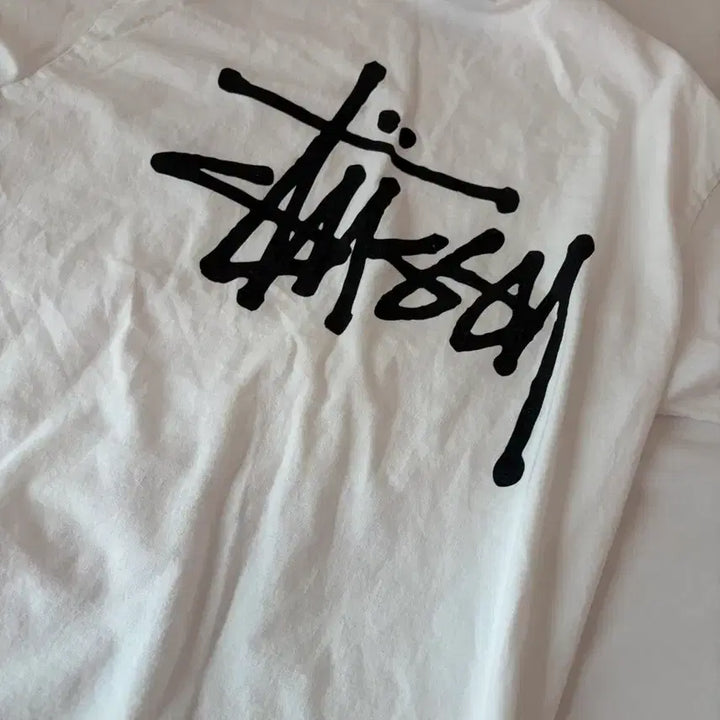 [BUNJANG] Stussy Basic Short Sleeve T-Shirt White / 스투시 베이식 반팔 티셔츠 화이트