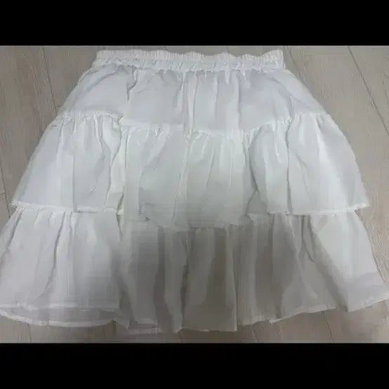[BUNJANG] White Tiered Mini Skirt / 화이트 캉캉 미니 스커트