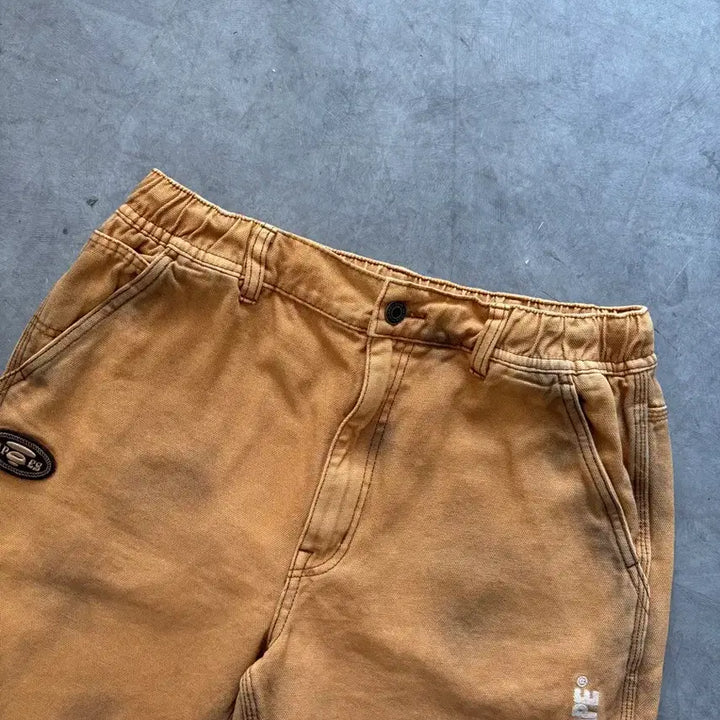 [BUNJANG] Aape Brown Washing Paint Carpenter Pants XL / Aape 에이프 브라운 워싱 페인트 카펜터 팬츠