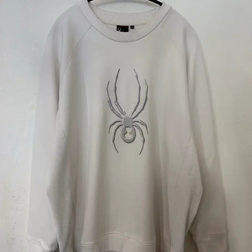 [BUNJANG] Spider White Big Logo Sweatshirt XXL / 스파이더 화이트 빅로고 맨투맨 XXL