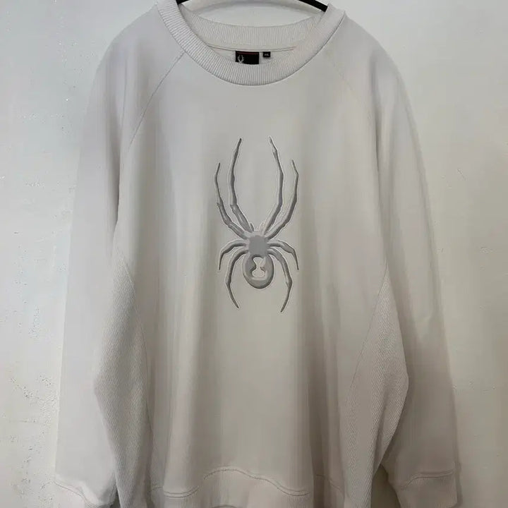 [BUNJANG] Spider White Big Logo Sweatshirt XXL / 스파이더 화이트 빅로고 맨투맨 XXL