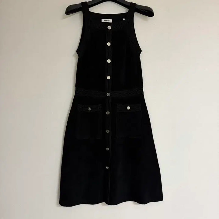 [BUNJANG] Sandro Button Embellished Mini Dress / 산드로 버튼 엠브레쉬드 미니 드레스 원피스