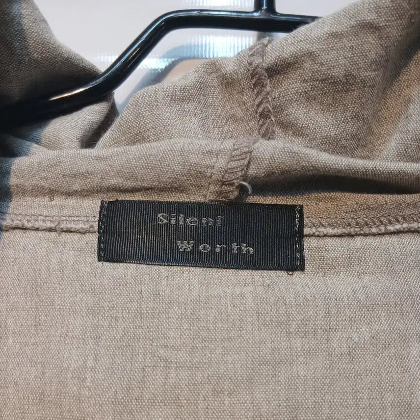[BUNJANG] Silent Worth Linen Embroidered Hoodie Jacket / Silent Worth 린넨 자수 후드 자켓
