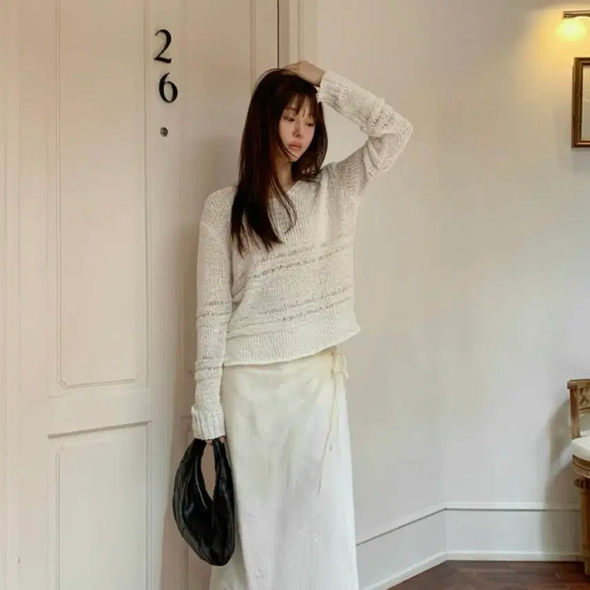 [BUNJANG] Edmore See-through Net Knit / [에드모어] 시스루 네트 니트