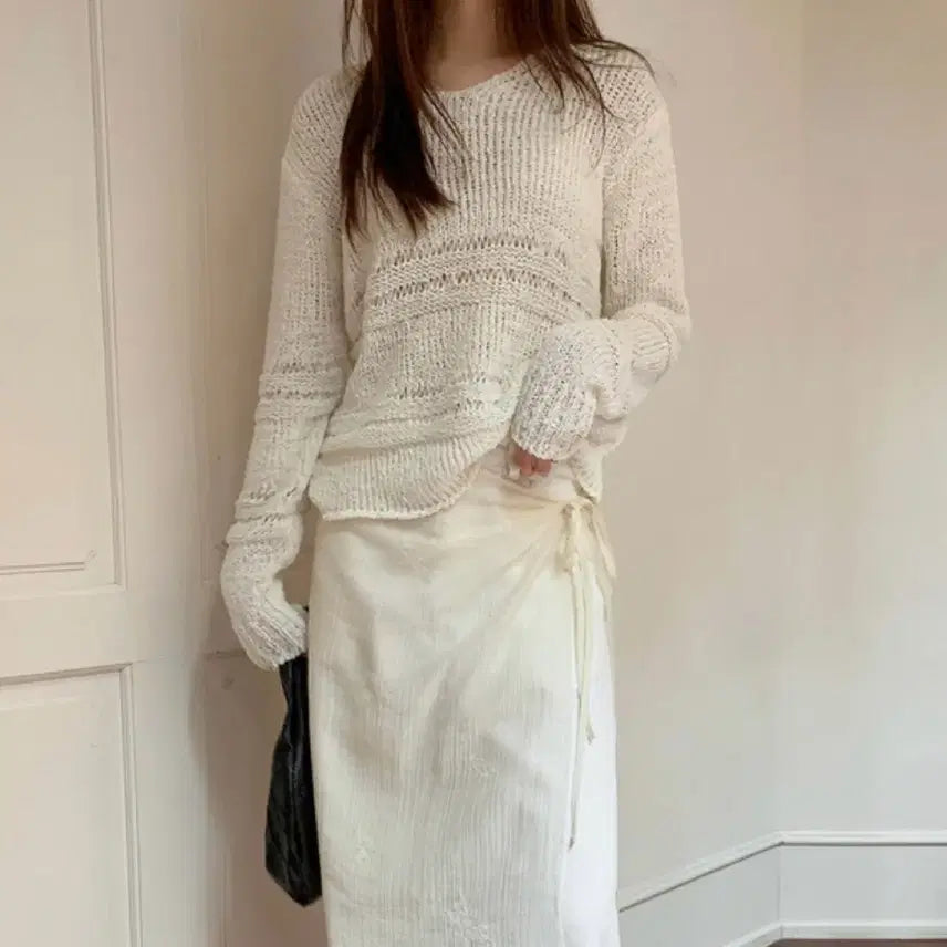 [BUNJANG] Edmore See-through Net Knit / [에드모어] 시스루 네트 니트