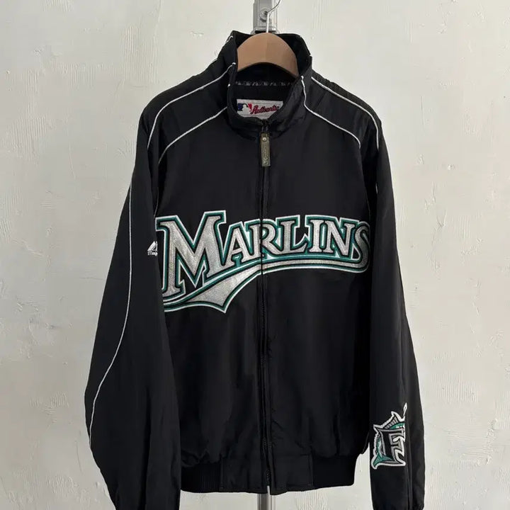 [BUNJANG] Majestic Florida Marlins Varsity Jacket / Majestic 마제스틱 말린스 플로리다 바시티 자켓