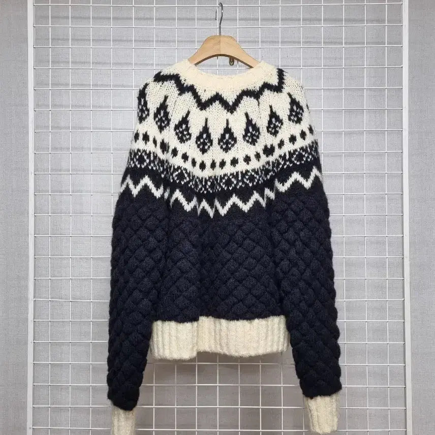 [BUNJANG] Green Butter Black Knit Cardigan / 그린버터 블랙 니트가디건