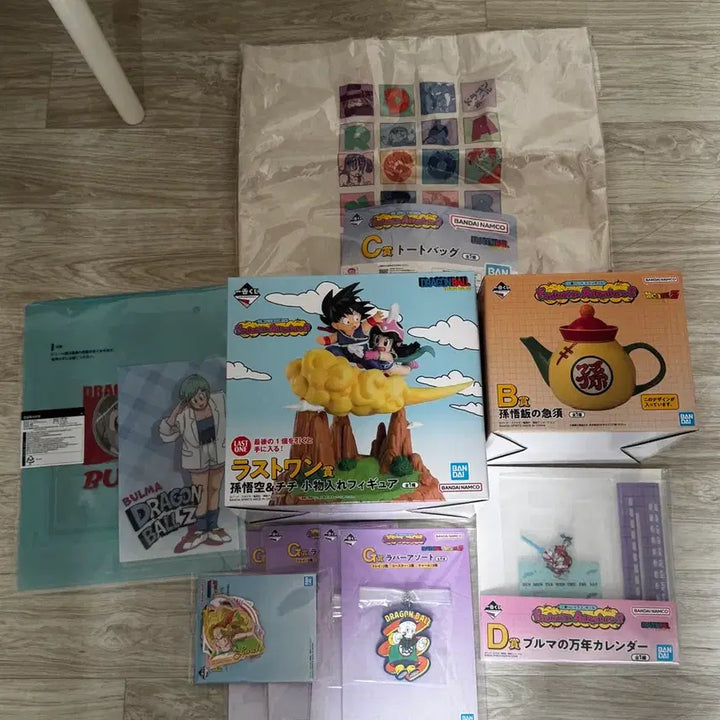 [BUNJANG] Dragon Ball Ichiban Kuji Son Goku Chichi Last One B C D Prize Set / 드래곤볼 제일복권 이치방 쿠지 손오공 치치 라스트원상 B상 C상 D상