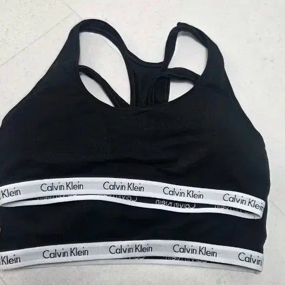 [BUNJANG] Calvin Klein Carousel Lightly Bralette Black M / 캘빈클라인 캐러셀 라이틀리 브라렛 M (B85)  MQP2856OUB1