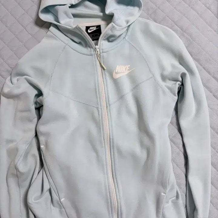[BUNJANG] Nike Tech Fleece Full Zip Hoodie Light Blue / 나이키 Tech Fleece 풀집업 후드티 하늘색