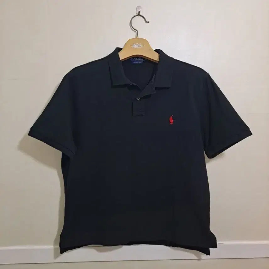 [BUNJANG] Polo Ralph Lauren Black Short-Sleeve Polo Shirt / 폴로 랄프로렌 블랙 반팔 카라티(정품)