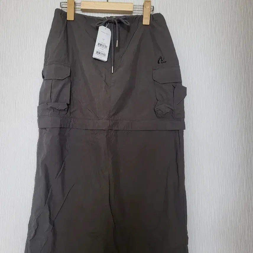 [BUNJANG] NERDY Parachute Cargo Skirt (Gray) / 널디 파라슈트 카고 스커트(그레이)