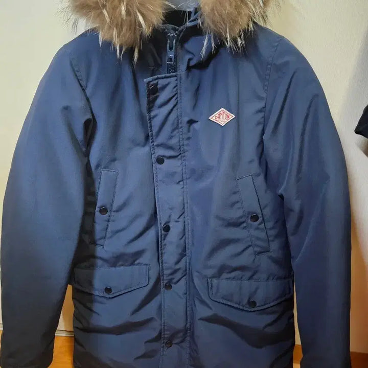 [BUNJANG] Danton Raccoon Fur Down Padding Navy / 44~55) 단톤 DANTON 라쿤퍼 다운 패딩 네이비