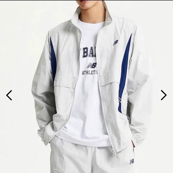 [BUNJANG] New Balance UNI Runners Lightweight Windbreaker XL (105) Grey/Navy / 뉴발란스 UNI 러너스 경량 바람막이 XL(105) 그레이/네이비