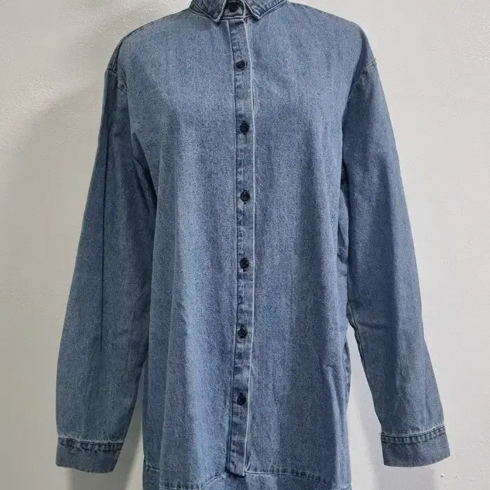 [BUNJANG] Denim Flare Shirt Dress / (택새상품)데님 원피스 카라 플레어 청원피스  청데님 셔츠원피스