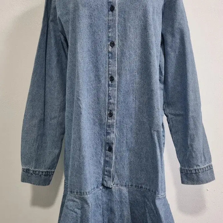 [BUNJANG] Denim Flare Shirt Dress / (택새상품)데님 원피스 카라 플레어 청원피스  청데님 셔츠원피스
