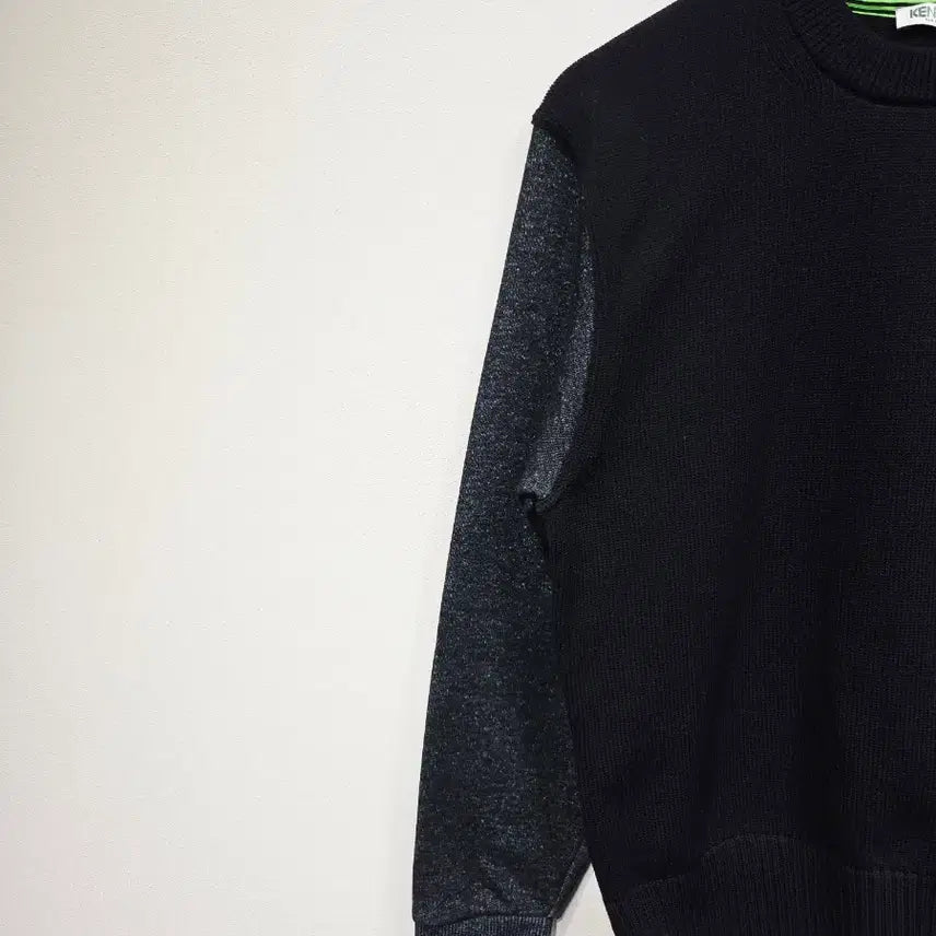 [BUNJANG] KENZO Colorblock Logo Patch Sweater / KENZO 겐조 로고 패치 배색 스웨터 맨투맨