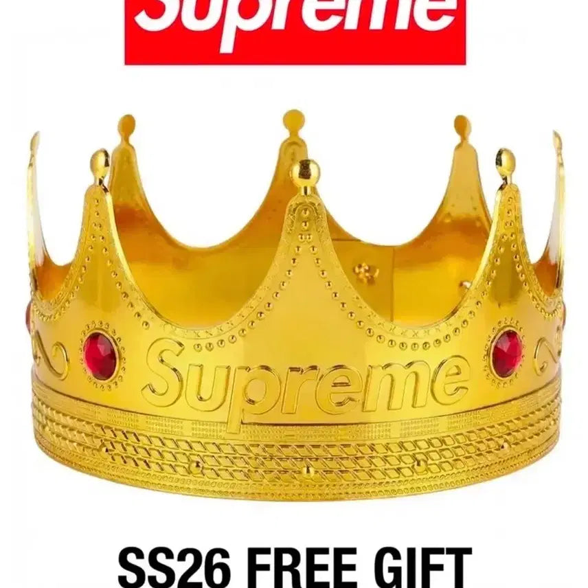 [BUNJANG] Supreme 26SS Free Gift Crown Unsealed / 슈프림 26SS 프리 기프트 왕관 미개봉 새상품