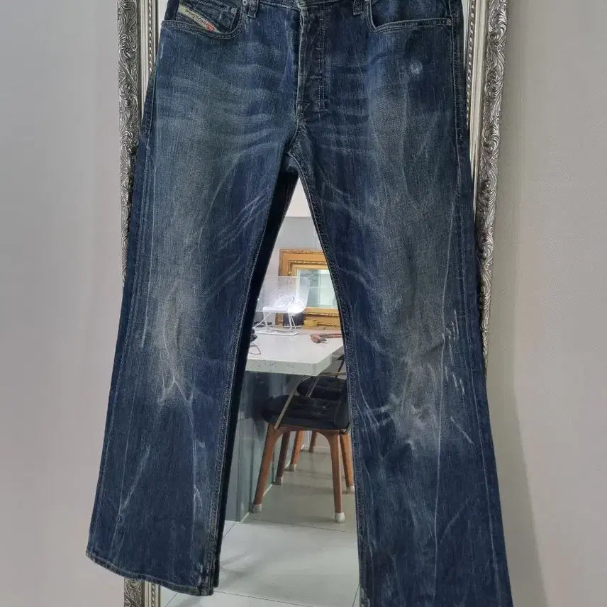 [BUNJANG] Diesel ZATINY Bootcut Stretch Denim Jeans - Made in Italy / (메이드인 이태리) 디젤 자티니 부츠컷 스트레치 데님.청바지 32