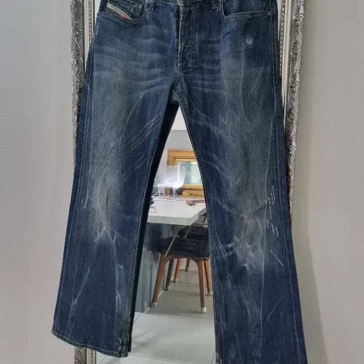 [BUNJANG] Diesel ZATINY Bootcut Stretch Denim Jeans - Made in Italy / (메이드인 이태리) 디젤 자티니 부츠컷 스트레치 데님.청바지 32
