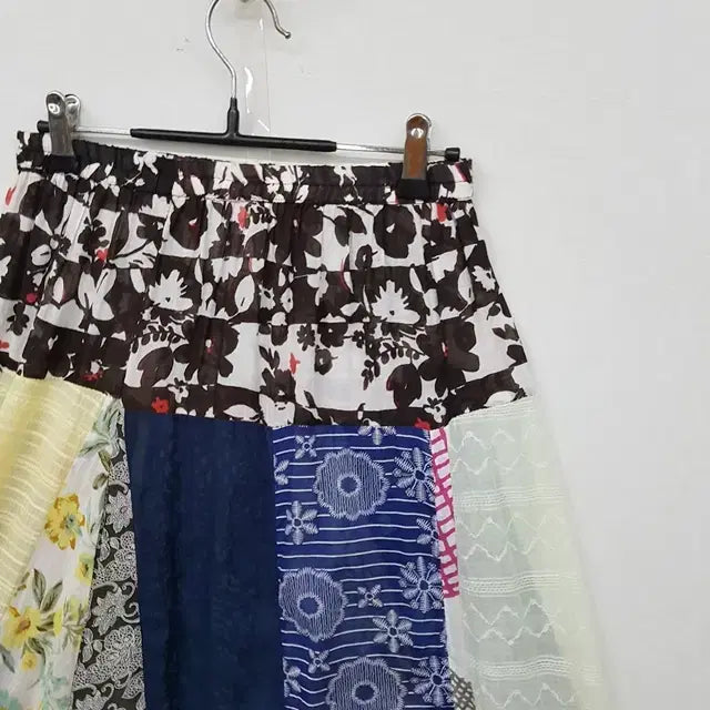 [BUNJANG] Patchwork Banding Skirt / 패치워크 밴딩 스커트