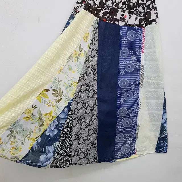 [BUNJANG] Patchwork Banding Skirt / 패치워크 밴딩 스커트