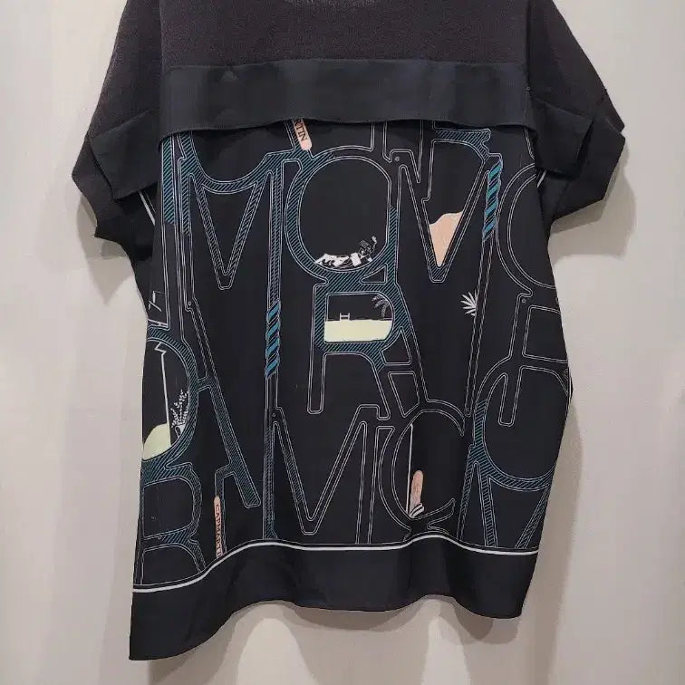 [BUNJANG] SJ Layered Short-Sleeve T-Shirt Black / SJ SJ 블랙 레이어드 반팔 티셔츠