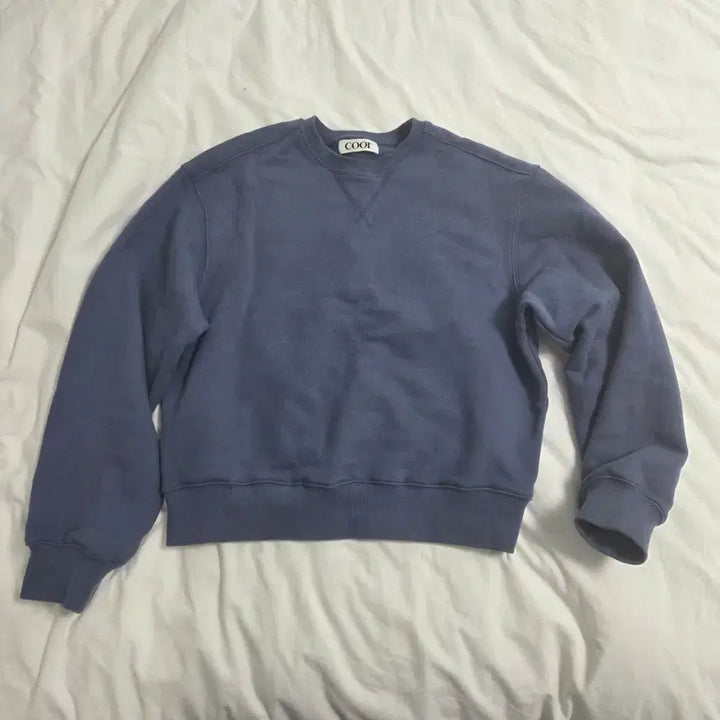 [BUNJANG] COOR V Stitch Short Sweatshirt / 쿠어(COOR) 브이 스티치 쇼트 스웻셔츠