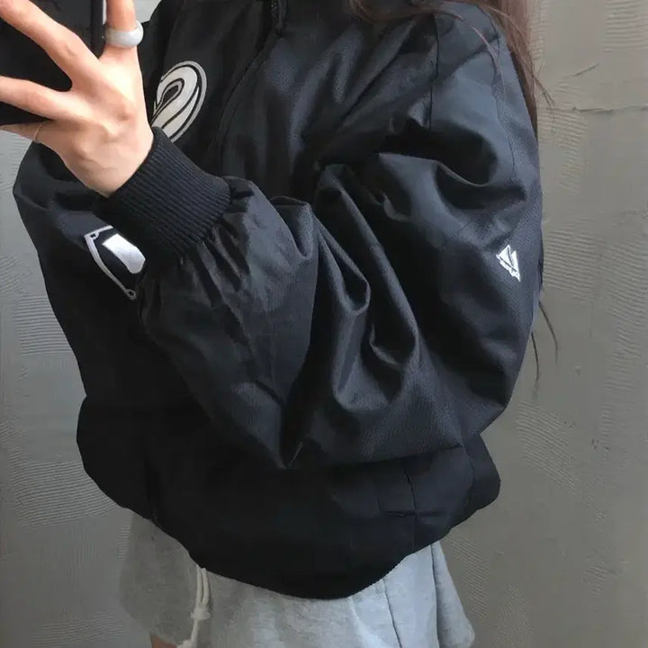 [BUNJANG] Majestic Chicago White Sox Authentic Jacket / Majestic 마제스틱 블랙 시카고 화이트삭스 어센틱 자켓