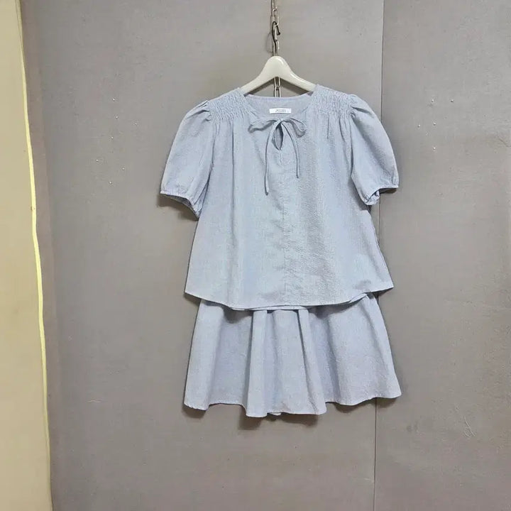 [BUNJANG] Summer Blouse and Shorts Set - Size F (55-66) / 여름용 상하세트 반바지 블라우스 F  n5220