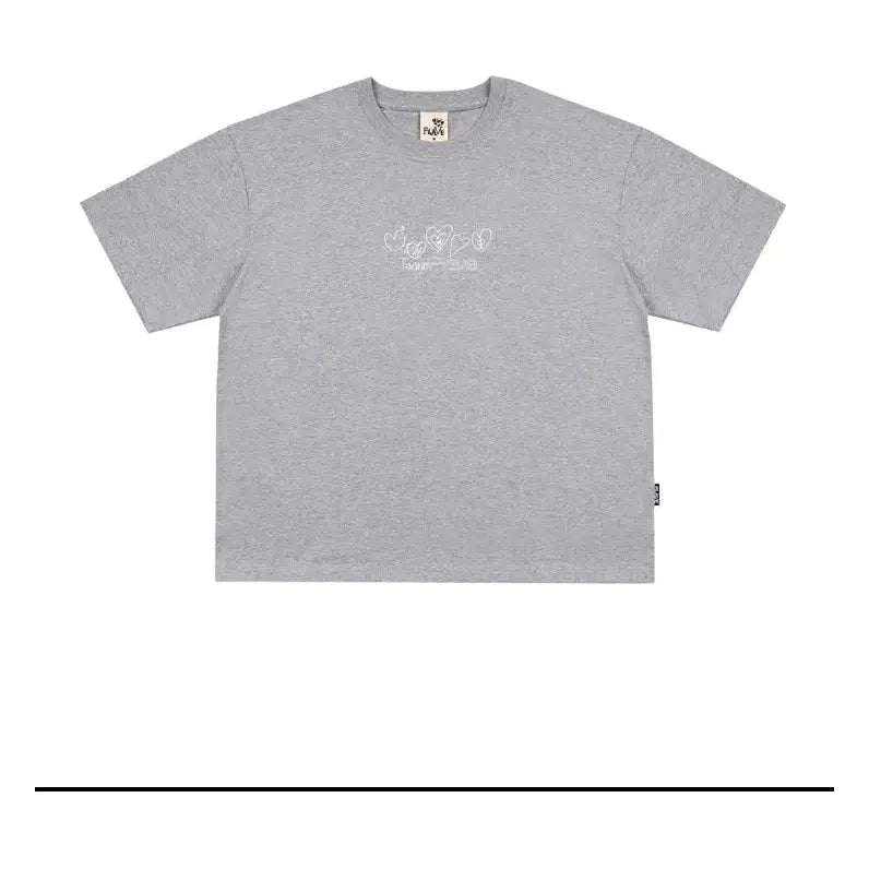 [BUNJANG] PLAVE Heart T-Shirt Short Sleeve M / 플레이브 하트 티셔츠 반팔티m