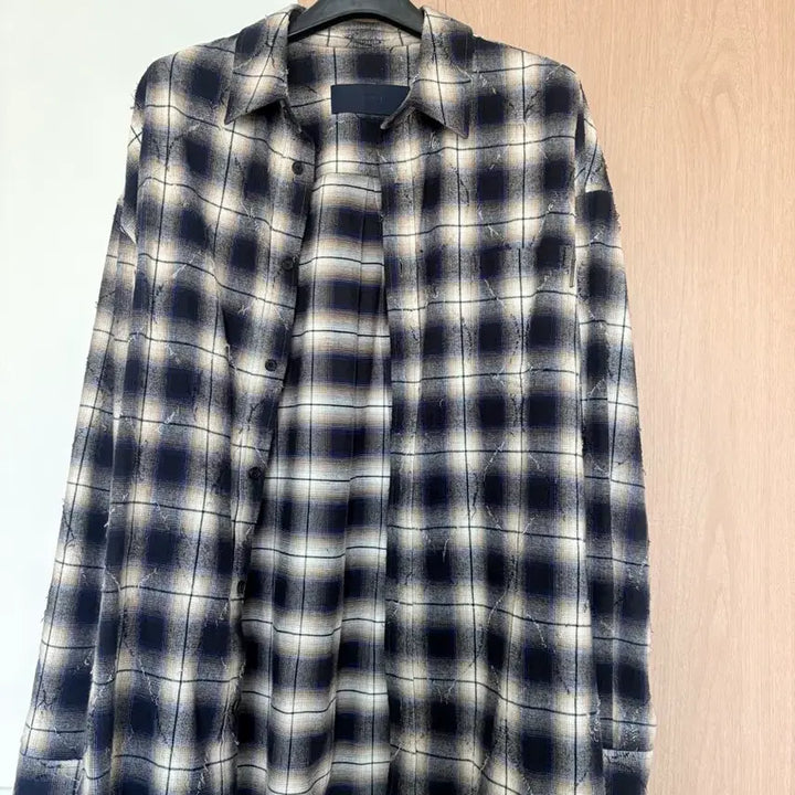 [BUNJANG] JUUN.J 24FW Argyle Navy Shirt Size 48 (First Edition) / 준지 24fw 아가일 네이비 셔츠 48(초판)