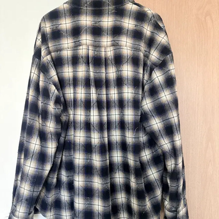 [BUNJANG] JUUN.J 24FW Argyle Navy Shirt Size 48 (First Edition) / 준지 24fw 아가일 네이비 셔츠 48(초판)