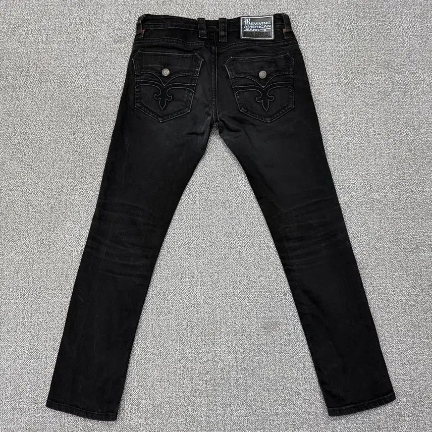 [BUNJANG] Rock Revival Black Denim Pants Size 33 / 33 락리바이벌 Rock Revival 블랙 데님 팬츠 흑청 바지