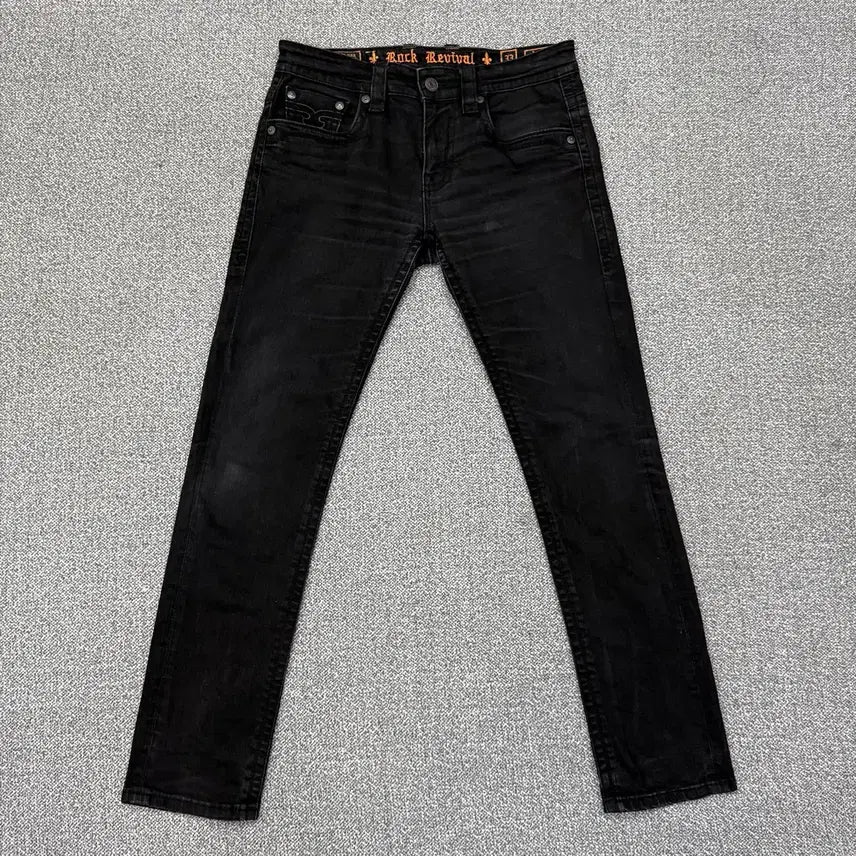 [BUNJANG] Rock Revival Black Denim Pants Size 33 / 33 락리바이벌 Rock Revival 블랙 데님 팬츠 흑청 바지