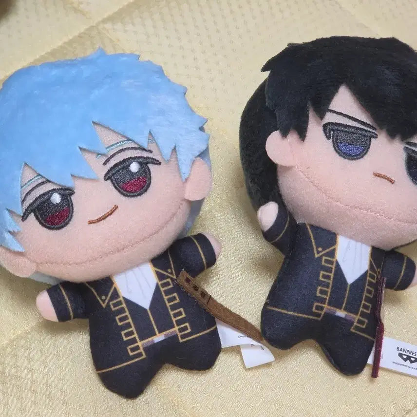 [BUNJANG] Gintama Shinsengumi Chibi Plush Set Gintoki Hijikata Banpresto / 은혼 진선조 치비구루미 긴토키 히지카타 반프레스토 인형