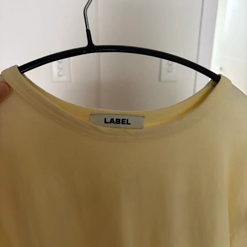 [BUNJANG] Label Archive Plain T-Shirt Lemon / 라벨아카이브 플레인 티셔츠 레몬색상