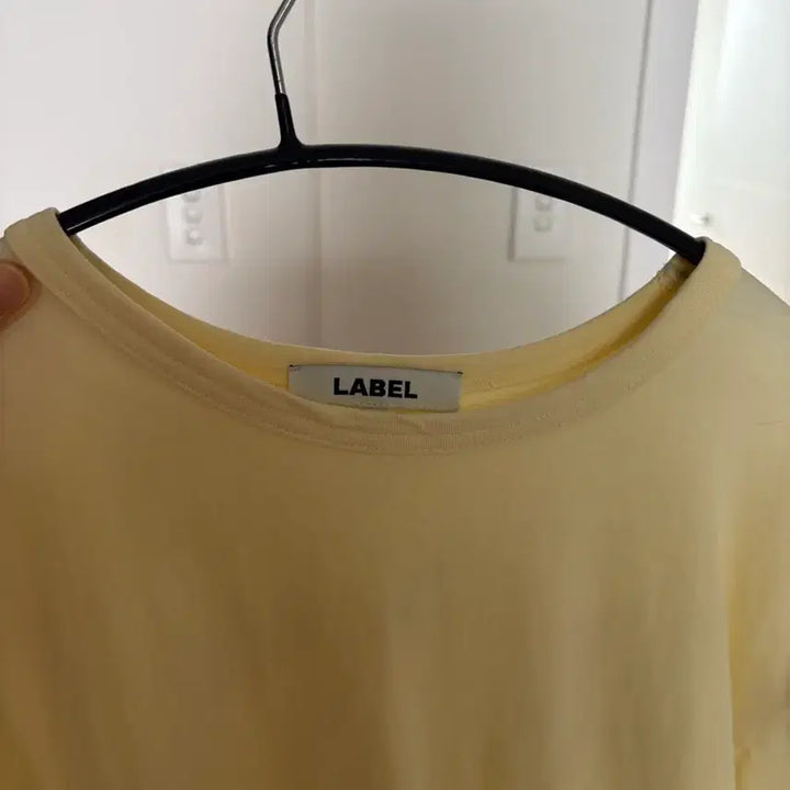 [BUNJANG] Label Archive Plain T-Shirt Lemon / 라벨아카이브 플레인 티셔츠 레몬색상