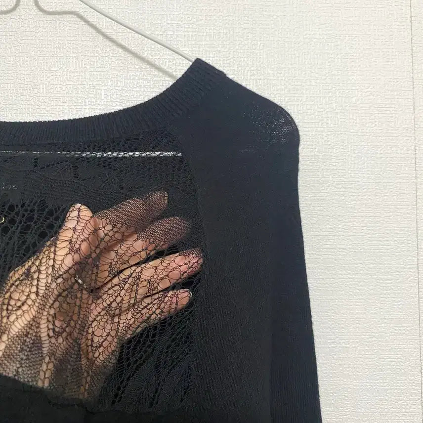 [BUNJANG] Bernice Lace Point Knit - New / 베르니스 레이스 포인트 니트 새제품