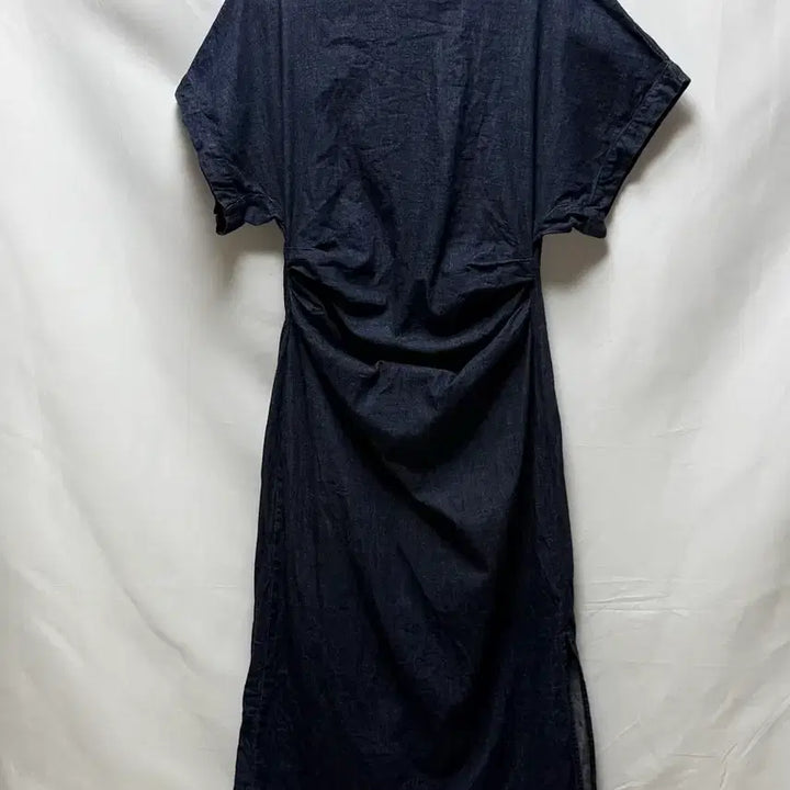[BUNJANG] Zara Denim Shirring Long Dress / 자라 데님 셔링 원피스