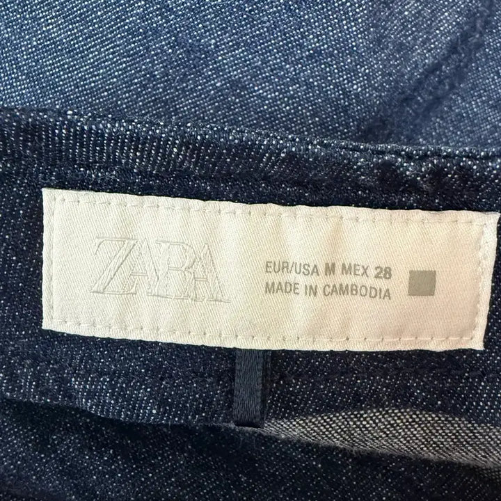 [BUNJANG] Zara Denim Shirring Long Dress / 자라 데님 셔링 원피스