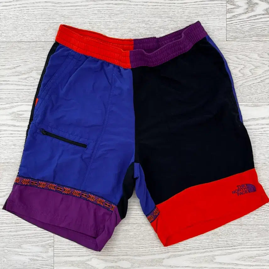 [BUNJANG] The North Face Color Block Shorts / 노스페이스 컬러 블록 반바지 쇼츠