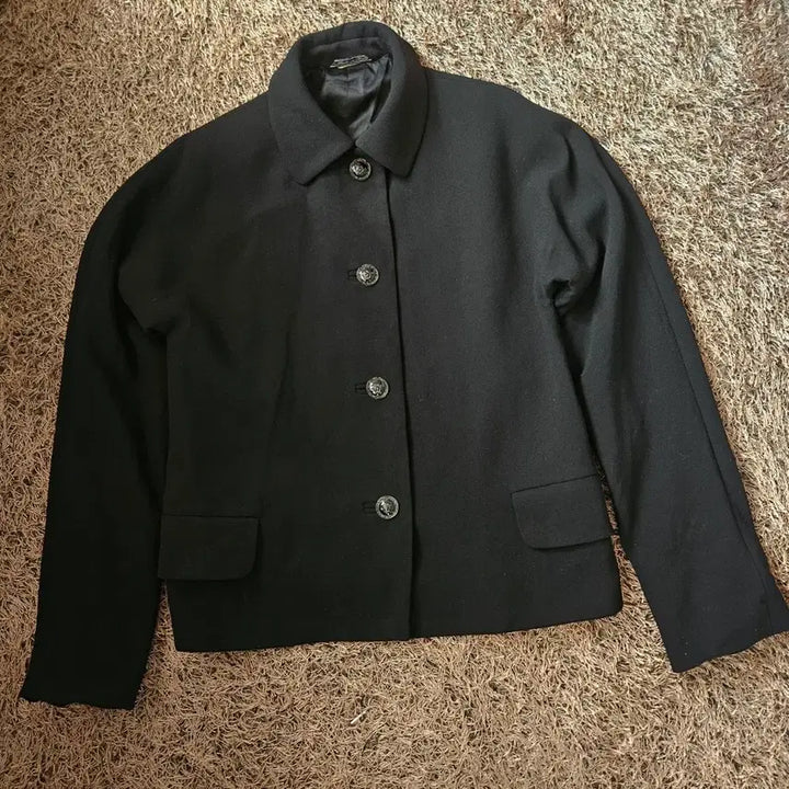 [BUNJANG] Gianni Versace Medusa Button Minimal Single Short Jacket / 지아니 베르사체 메두사 버튼 미니멀 싱글 숏 자켓
