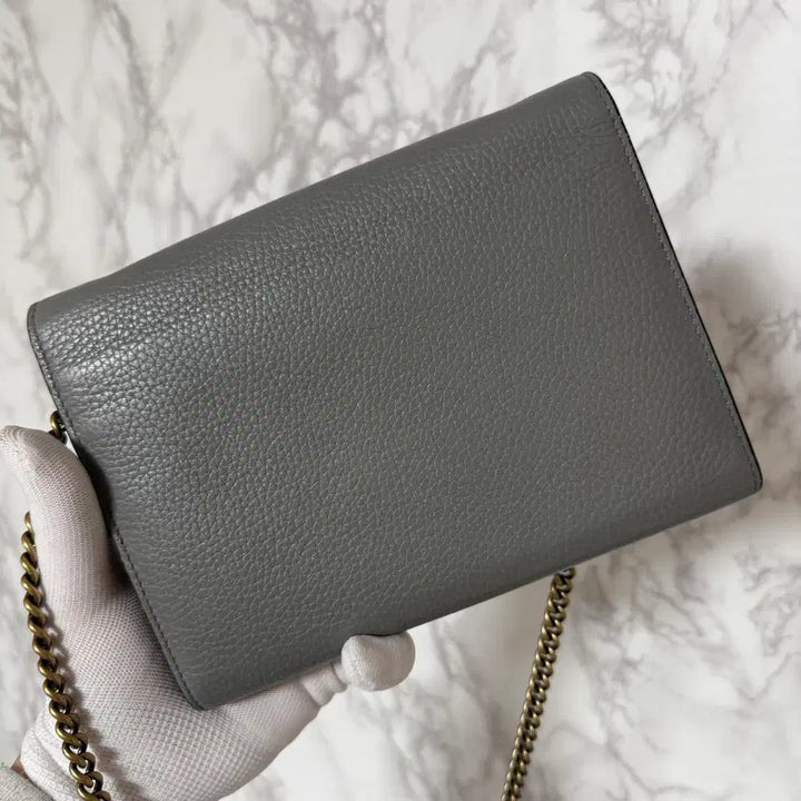 [BUNJANG] Gucci Matelassé WOC Grey Chain Bag Wallet / [OS] 구찌 마틀라쎄 WOC 그레이 체인 가방 지갑