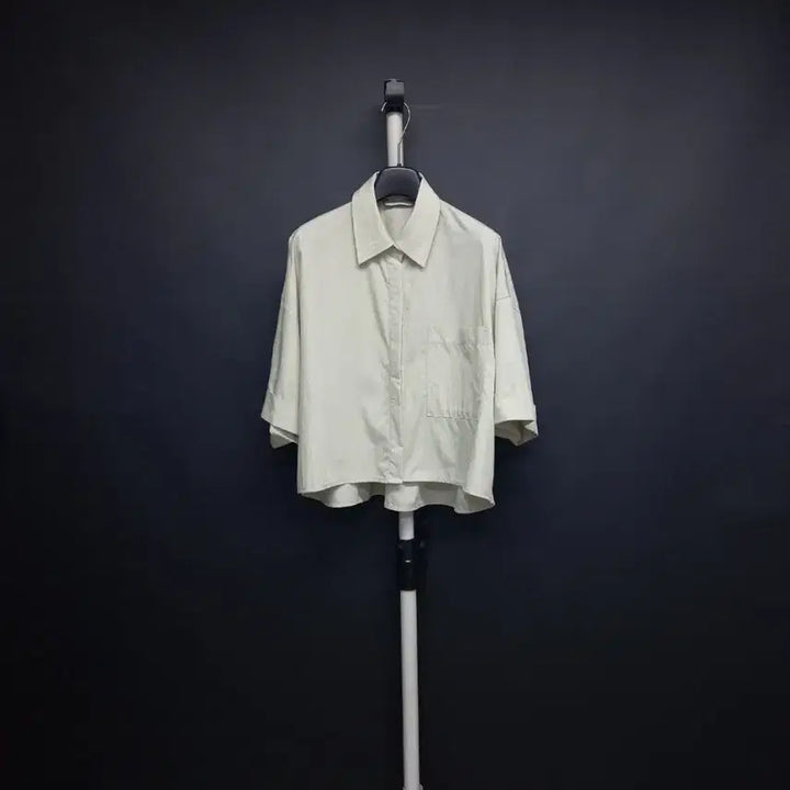 [BUNJANG] Vov "Spring Summer" Ash Olive Green Rayon Loose Boxy Fit Blouse (New) / 새 보브 춘하 레이온 루즈박시핏 블라우스 44-77