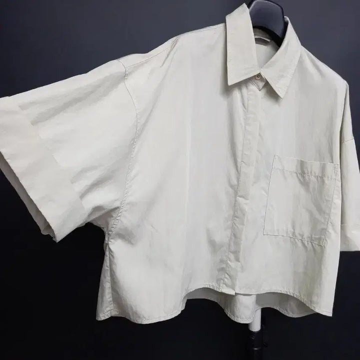 [BUNJANG] Vov "Spring Summer" Ash Olive Green Rayon Loose Boxy Fit Blouse (New) / 새 보브 춘하 레이온 루즈박시핏 블라우스 44-77